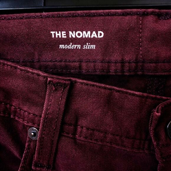 NWOT AG Adriano Goldschmied Men’s The Nomad 32x34 Rum Raisin Maroon Slim Fit - Picture 5 of 8